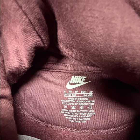 Nike Kids Purple Hoodie - Picture 3 of 3